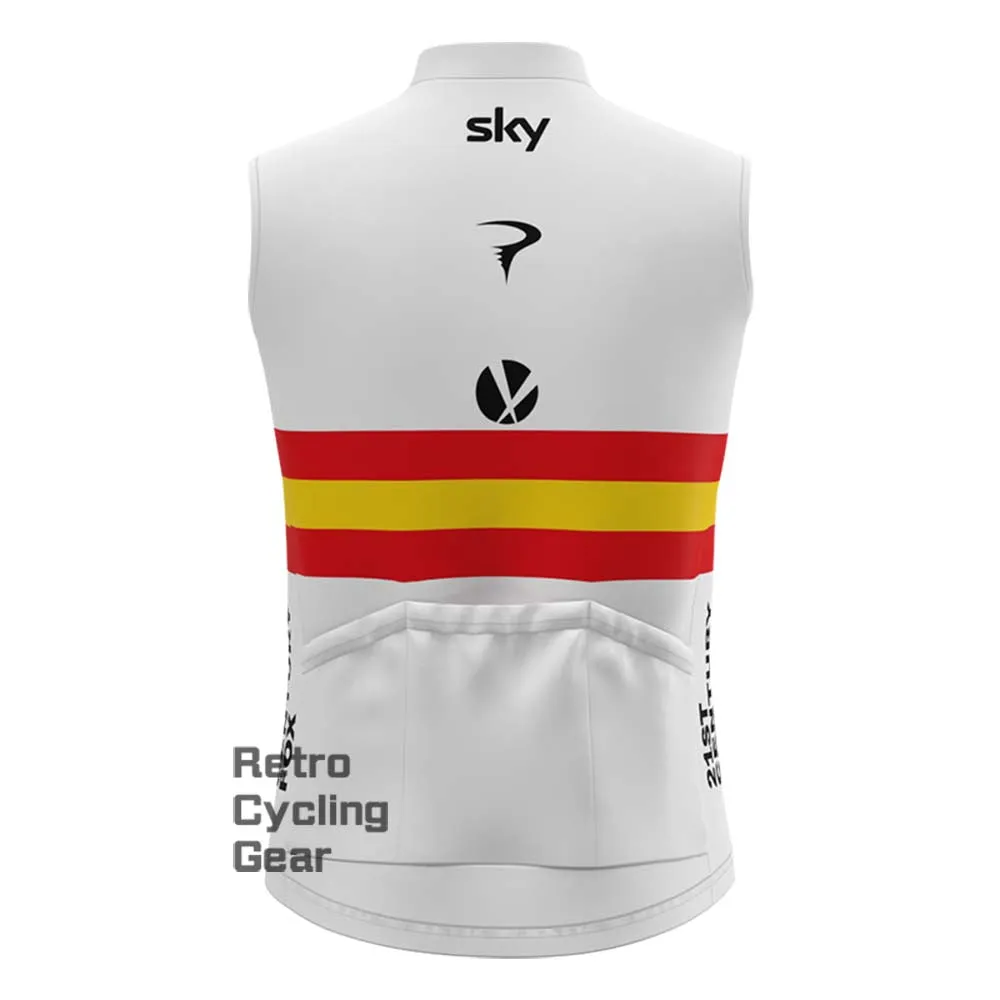 2017 sky Fleece Retro Cycling Vest