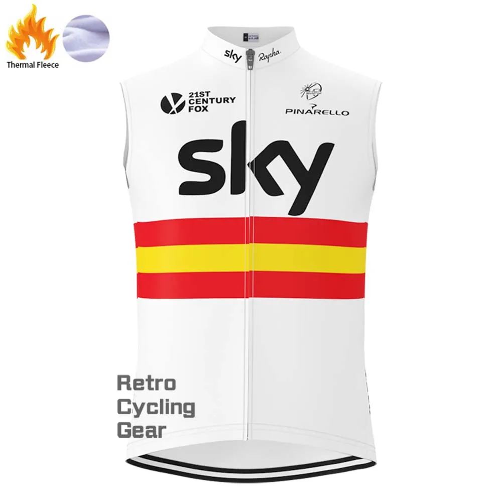 2017 sky Fleece Retro Cycling Vest