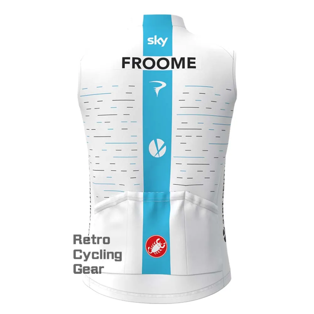 2018 white sky Retro Cycling Vest