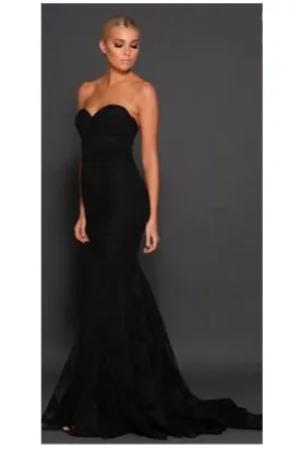 ANGELIQUE GOWN in Black by Elle Zeitoune