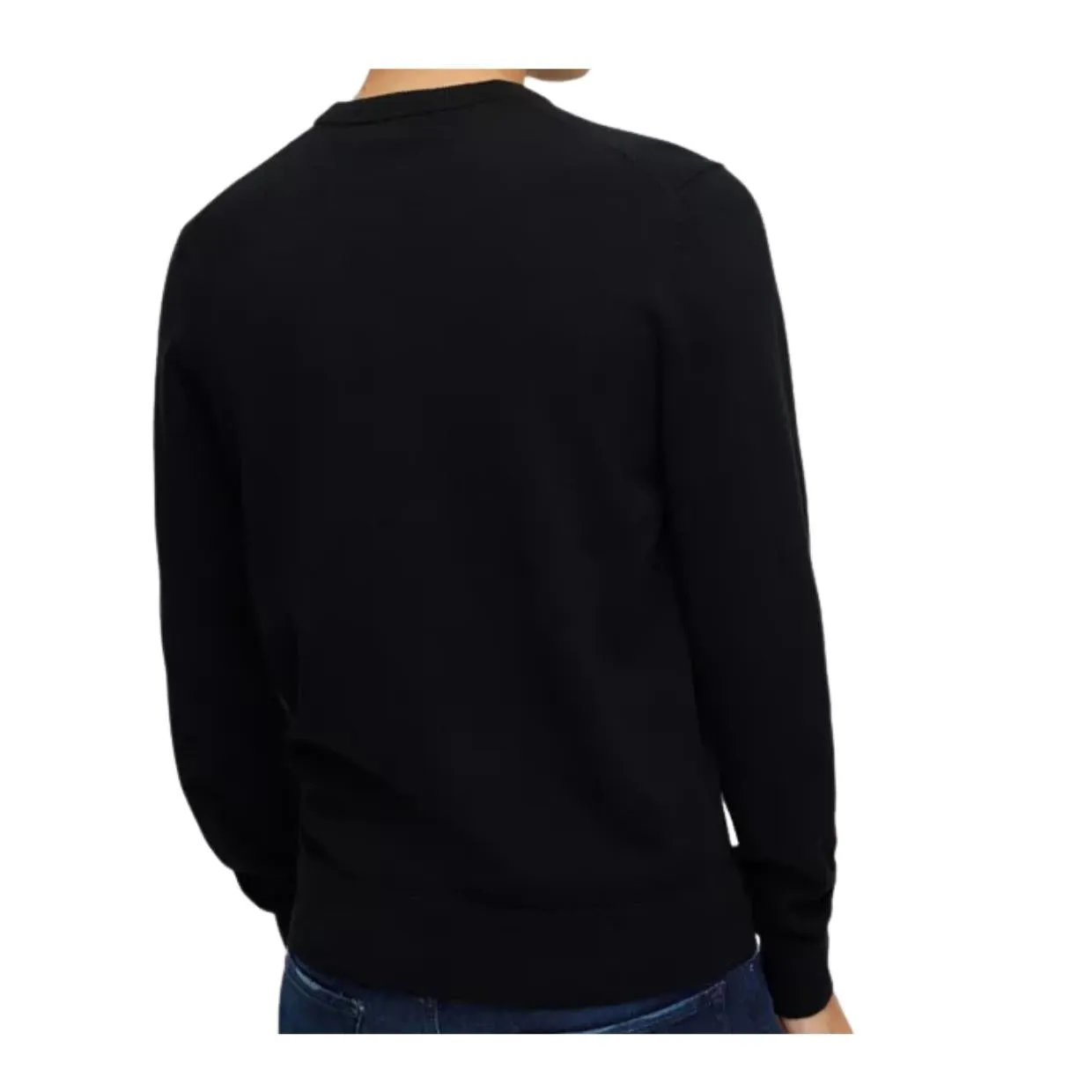 BOSS Kanovano Logo Patch Black Sweatshirt