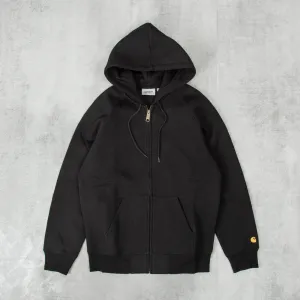 Carhartt WIP Chase Hooded Zip Jacket - Black / Gold