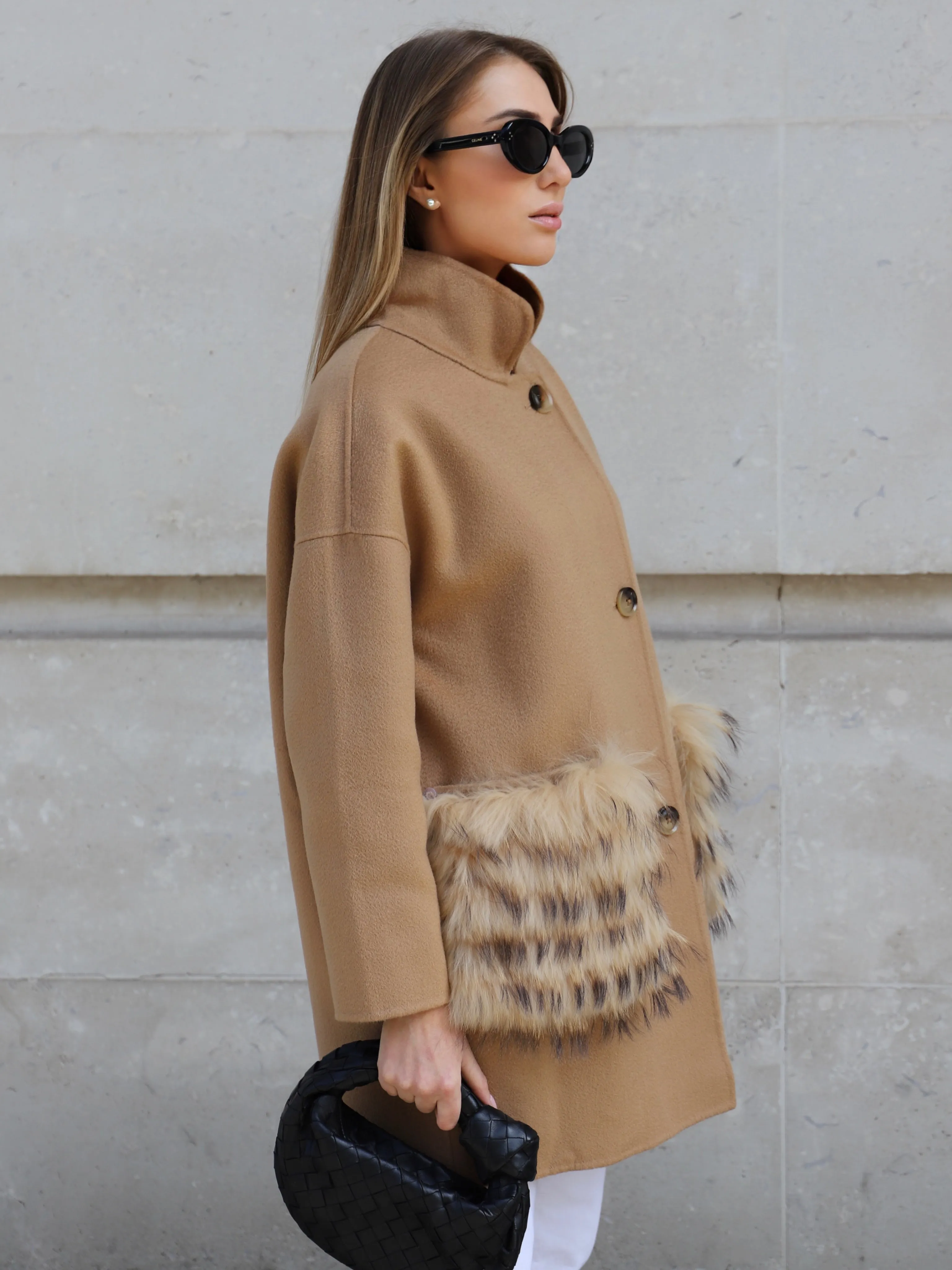 Chelsea Cashmere Coat Camel