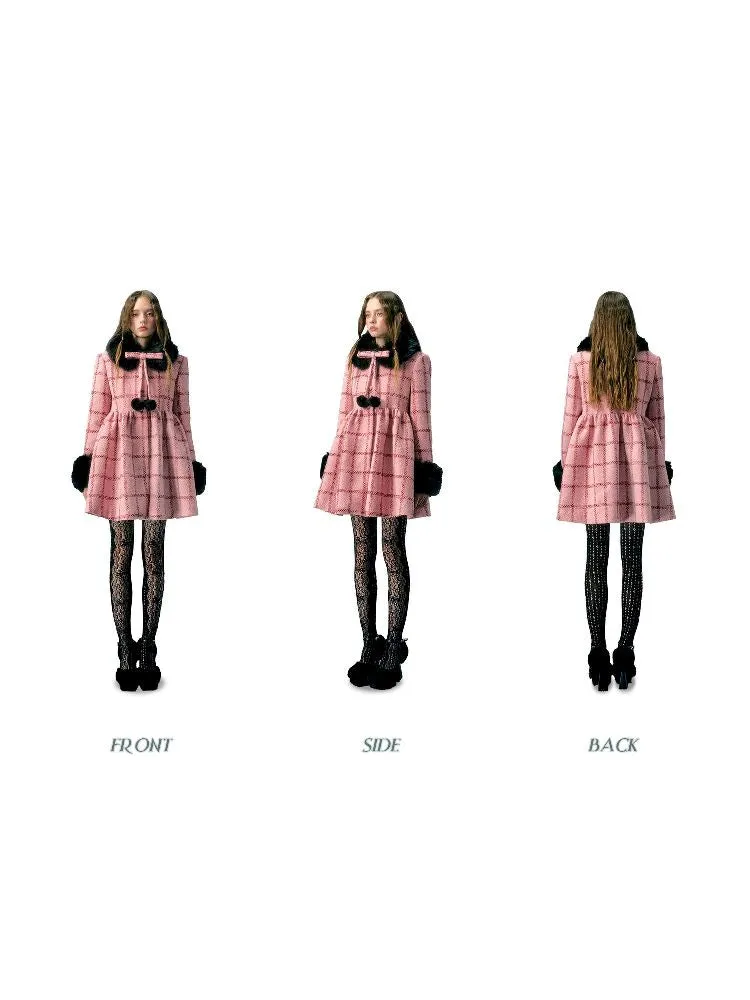 Detachable tweed mid-length jacket【s0000004785】