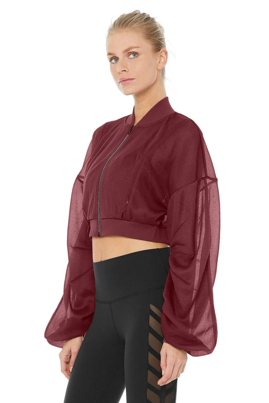 Field Crop Jacket - Black Cherry