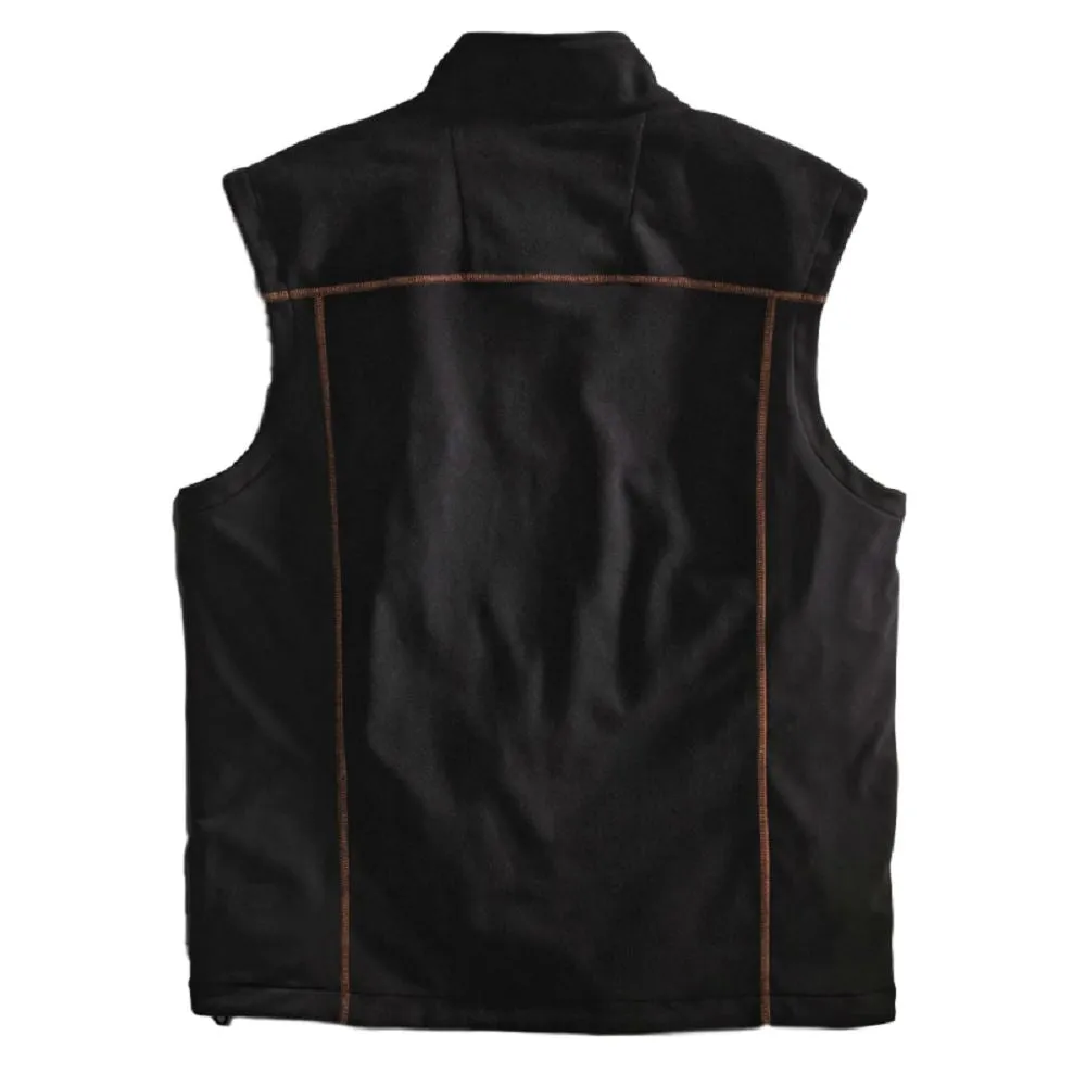 Harley-Davidson Men's Windproof Fleece Motorcycle Vest, Black. 98567-16VM