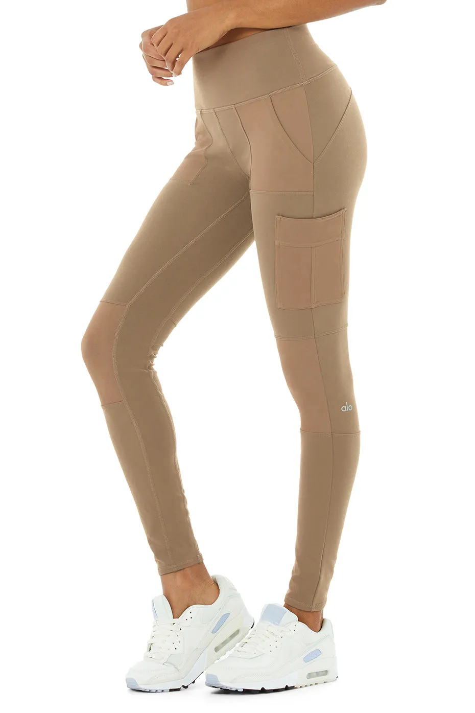 High-Waist Cargo Legging - Gravel