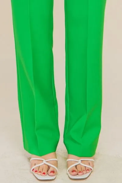 LOVE TREE High Waist Straight Pants