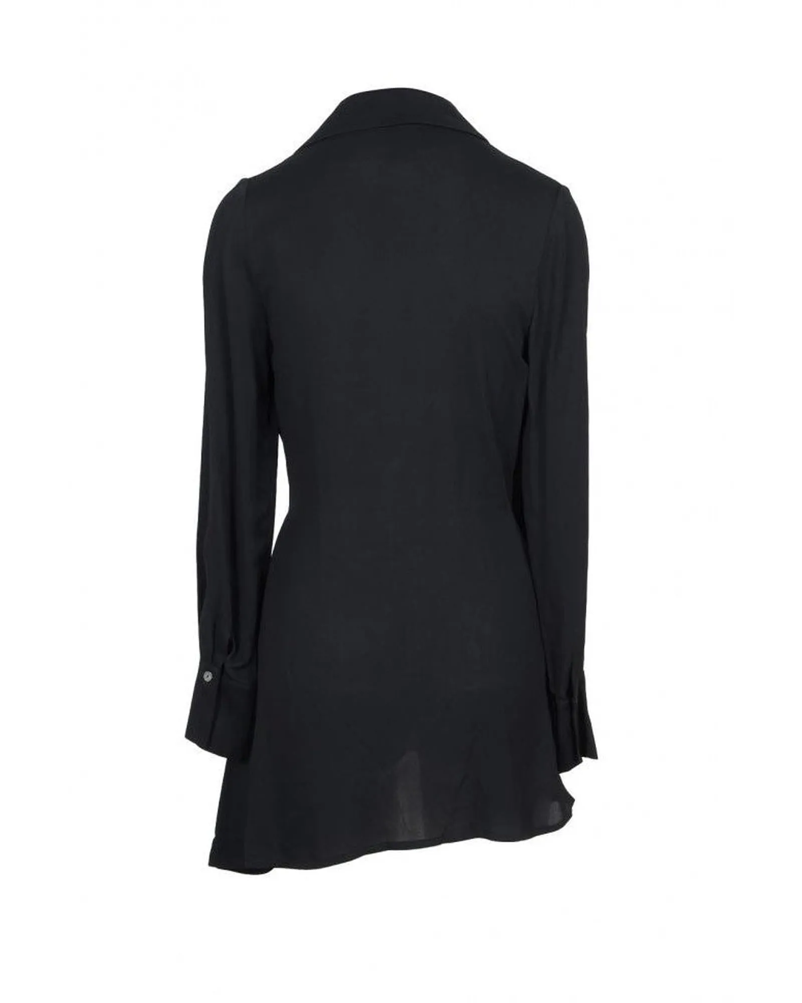 Manila Grace Women's Wrap Blouse Black