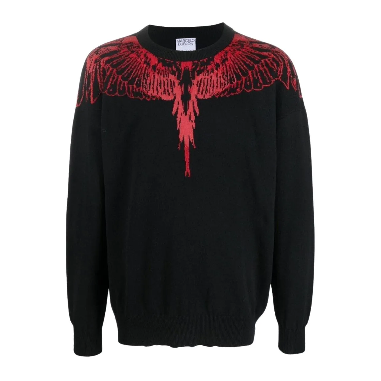 Marcelo Burlon Icon Wings  Black Knit