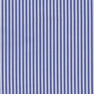 Mid Blue and White Twill Bankers Stripe Classic Custom Shirt 100c 70*70 Sar774a