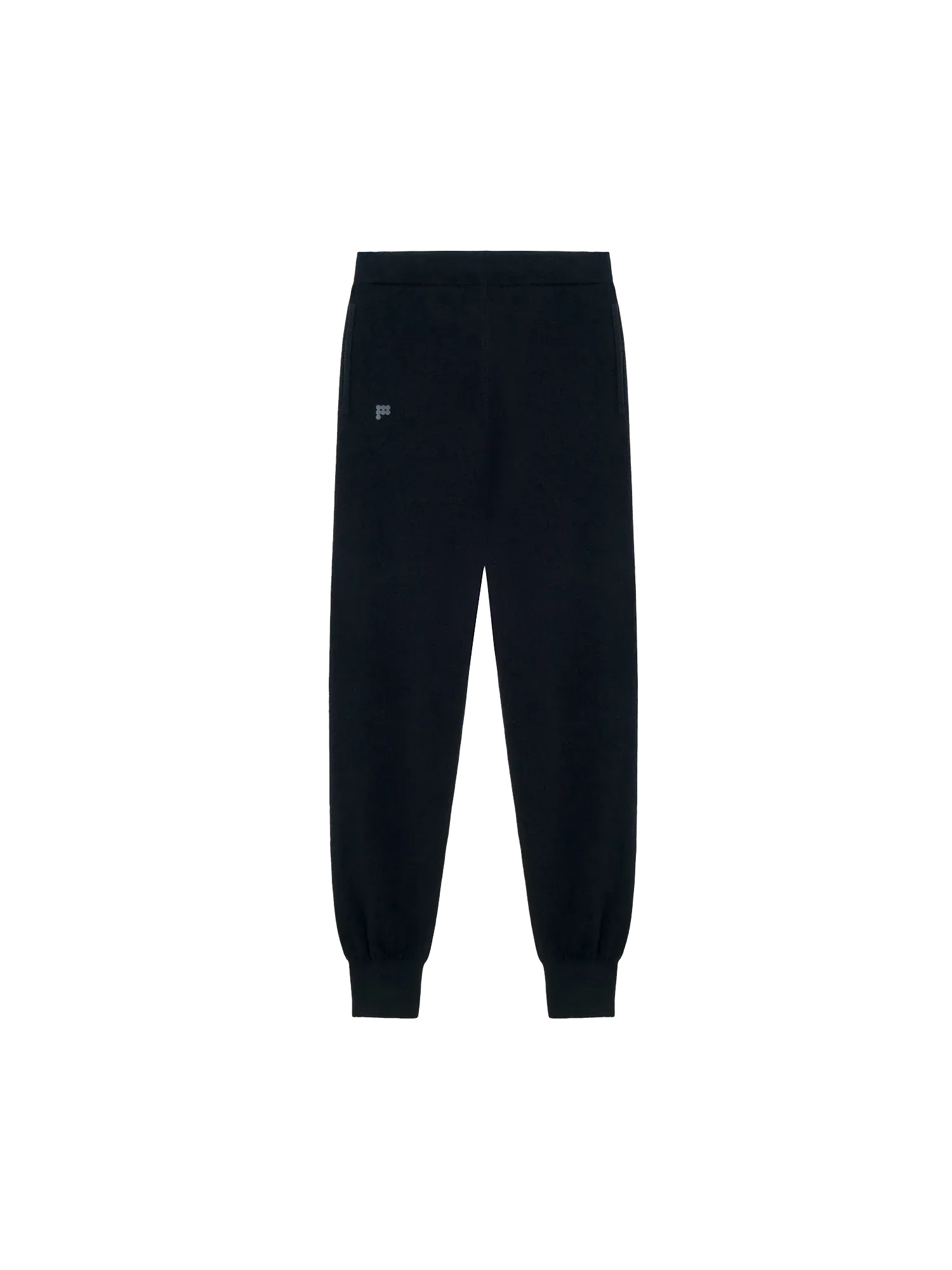 Recycled Cashmere Track Pants—black