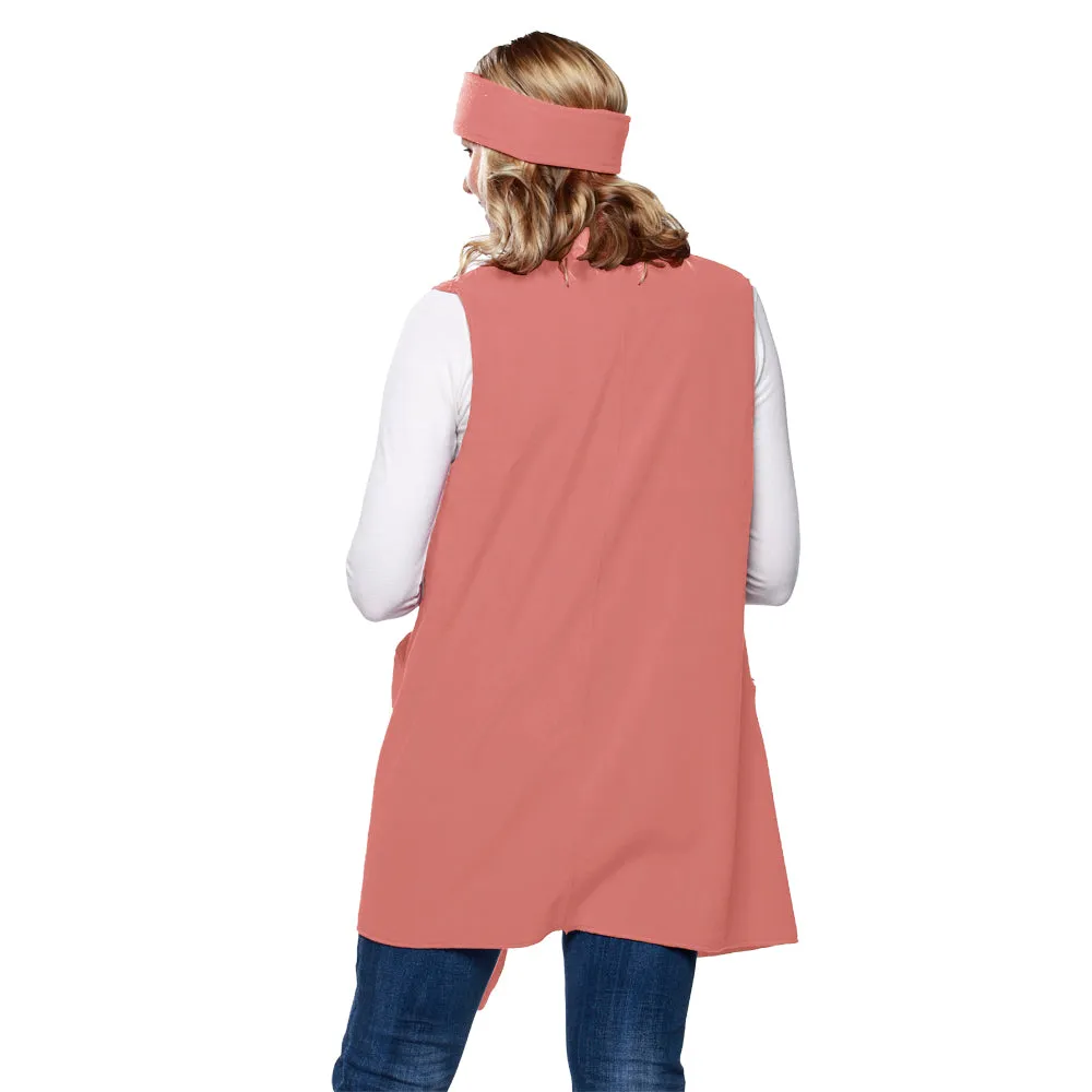 Stacey Cozy Coat Fleece Vest and Headband Set