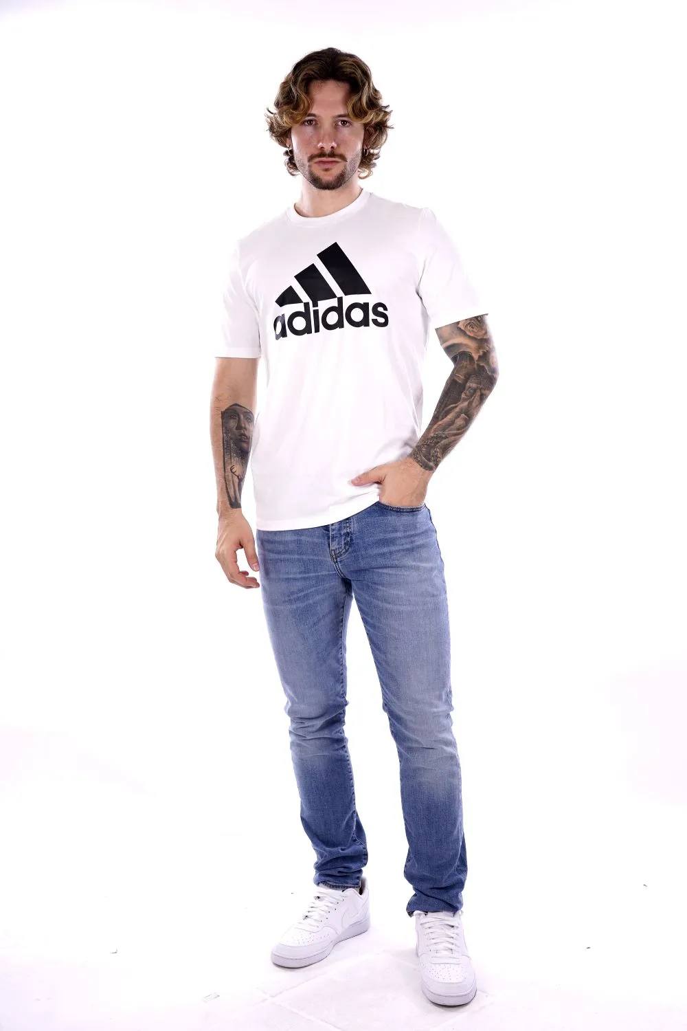 T-shirt ADIDAS da Uomo - bianco IC9349WHT