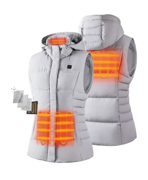 Women's Heated Down Vest - Grey